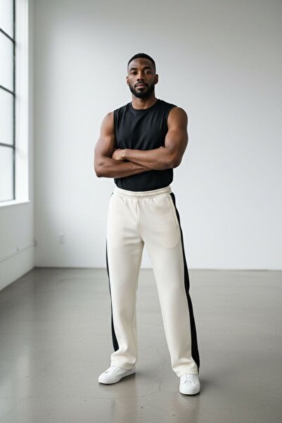 Butik Ross Comfortable Fit Baggy Tracksuit with Striped Details