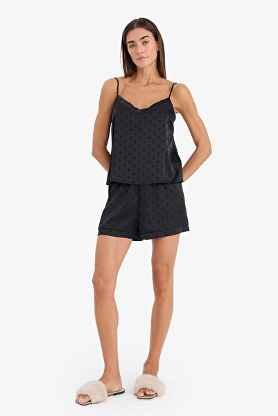 DeFacto Regular Fit Strap 2-Piece Satin Set F7609Ax26Sp