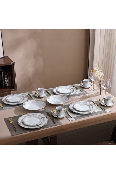 Malooki Serviciu de Masă 6 persoane Imperial Gold Medallion din Porțelan , 30...