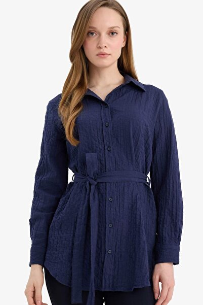 DeFacto Regular Fıt Gofre Dokulu Tunik G8505AX26SP