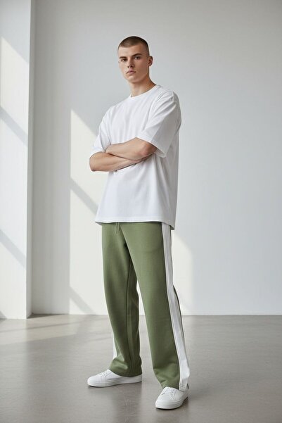 Butik Ross Comfortable Fit Baggy Tracksuit with Striped Details