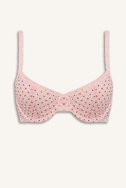 DeFacto Lace Covered Cup Non-Padded Underwire Balconette Bra G7761Ax26Sp