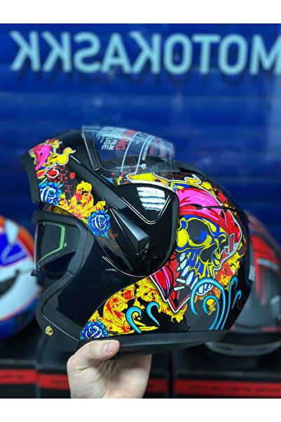 RS2 Çene Açılır Kask / Güneş Gözlüklü Motosiklet Kaskı