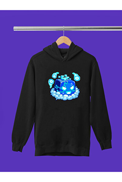 MAGORS Hanorac pentru copii cu glugă, cu imprimeu BLOX FRUITS, din 3 fire, de...