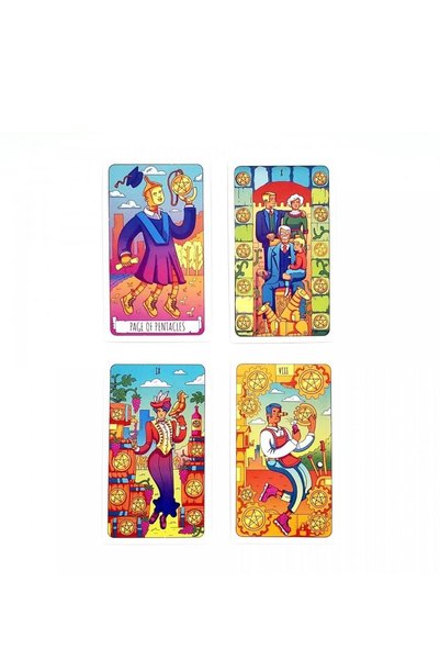 Galaksi Dükkanı The Art Adventure Tarot Deck/Tarot Cards -12Cm 7cm Dimensions +Booklet