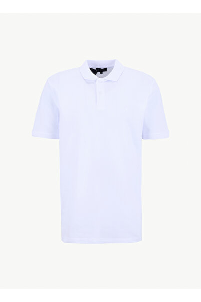 Fabrika Düz Beyaz Erkek Polo T-Shirt NOBRO CEPSIZ NB