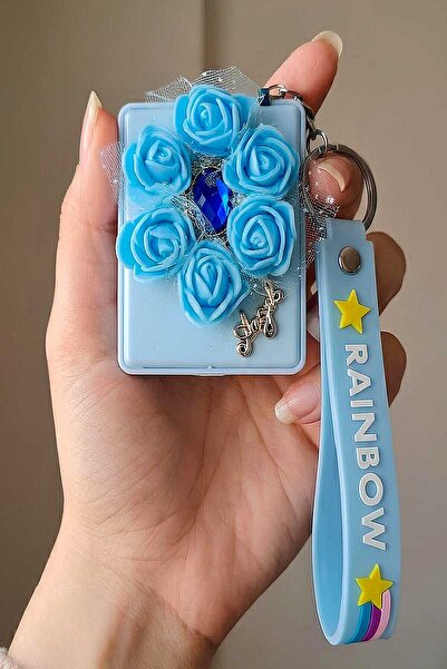 Bontexs Latex Rose Mirrored Gift Keychain and Bag Ornament