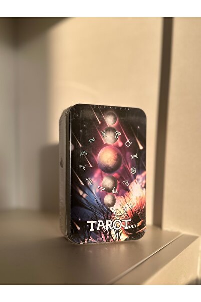 Galaksi Dükkanı Başlangıç Tarot Destesi (metal kutu) -12cm 7cm boyutlar +kita...