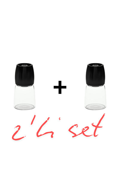 IKEA 2-Piece Spice Grinder Set 365+ Ihärdig Spice Grinder, Black, 12.5 cm