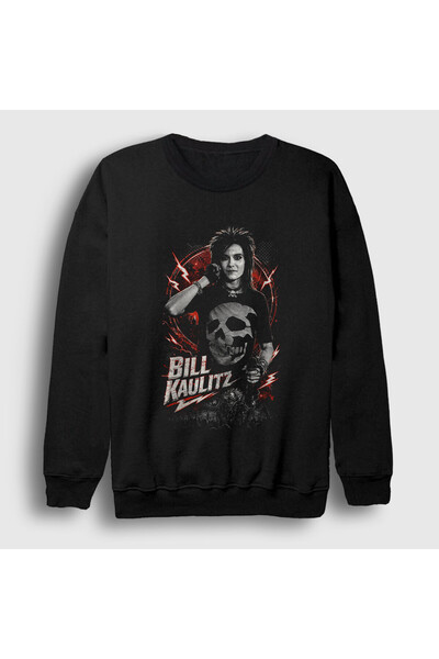 Presmono Unisex Black Bill Kaulitz Tokio Hotel Sweatshirt 600588Tt