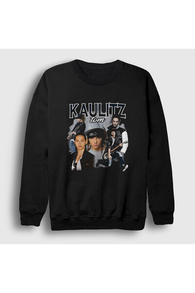 Presmono Unisex Black Tom Kaulitz Tokio Hotel Sweatshirt 600828Tt