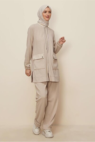 Alvina Zippered Track Suit Set 46263