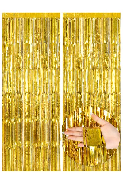 Choice Other 2pcs 2pcs-1*2m metal foil fringed curtains for party background ...