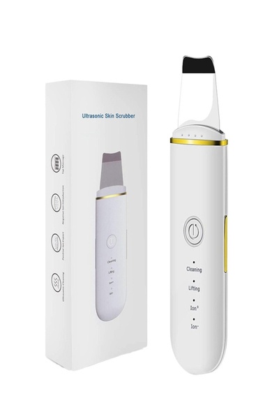 Viacare Scrubber facial cu ultrasunete, funcție de hidratare și peeling, alb