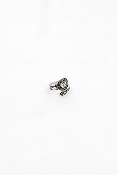 Alex and Ani Women Stainless Steel Number Eight Spoon Ring, Silver