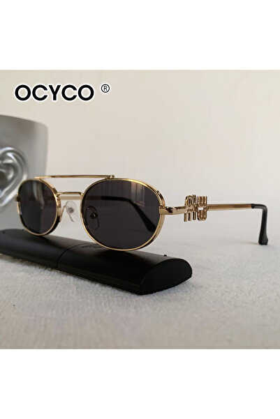 Choice black Fashion Small Frame Sunglasses for Women Brand Designer Metal Do...