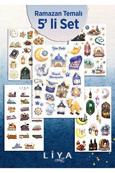 LiyaCraft Muhteşem 5'li Ramazan Sticker Seti