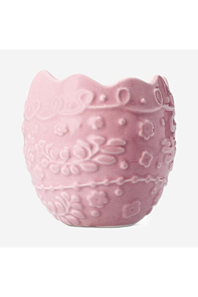 Flying Tiger Copenhagen Yumurta Şeklinde Pembe Seramik Saksı