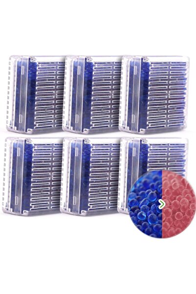 Generic جويزز، عبوة من 6 قطع من جل السيليكا المجفف، أزرق، قابل لإعادة الاستخد...