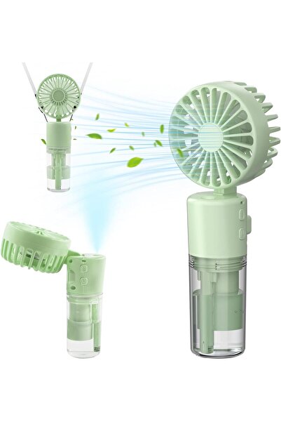 Generic مروحة يدوية من إكسفور مزودة برذاذ ماء، مروحة رذاذ صغيرة محمولة، مروحة...