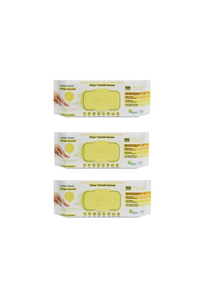 Deep Fresh Multi-surface wet wipes with lemon, baking soda and vinegar 100 pc...