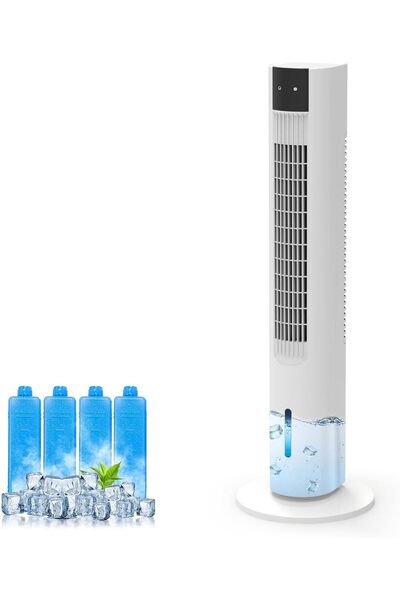 Generic مروحة عمودية بخزان ماء، مبرد هواء تبخيري، مروحة تبريد عمودية هادئة، م...