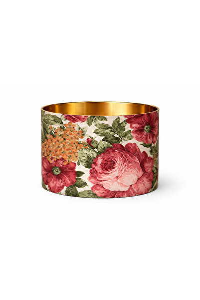 Mivera Maison Kumaş Kaplama Abajur-Lambader Başlığı (40x20 cm)