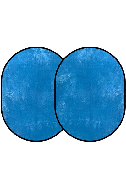 Generic Fundal pliabil BP-027 150 x 200 cm vopsit în albastru (bumbac)