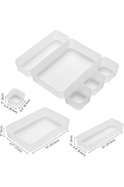 Arabest Drawer Organizer Tray Storage Box for Bedroom Dresser Bathroom Kitchen