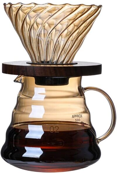 Generic V60 Drip Coffee Set, Pour Over Coffee Maker, Professional Filter Coff...