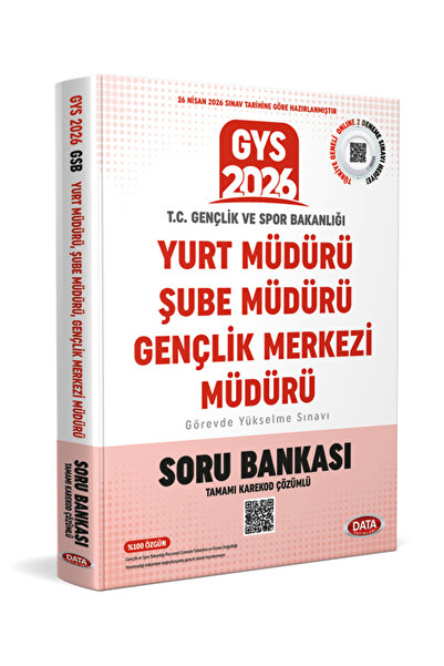 Data Yayınları 2026 Gençlik ve Spor Bakanlığı Yurt Müdürü - Şube Müdürü - Gen...