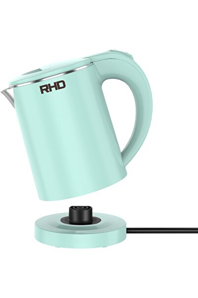 Generic غلاية كهربائية صغيرة محمولة سعة 0.5 لتر لغلي الماء، غلاية سفر من الفو...