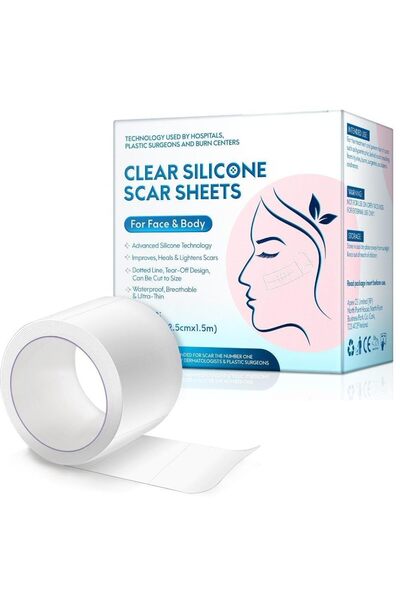 Arabest Clear Silicone Scar Sheets, Soft Waterproof and Breathable Patch for ...