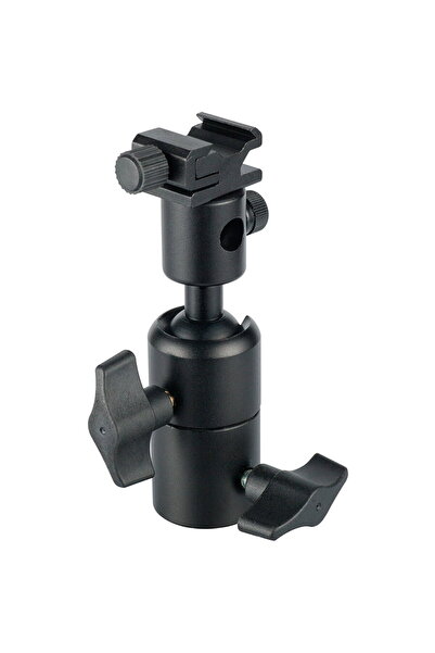 Generic Cap sferic M11-053 cu suport pentru umbrelă și suport pentru bliț pen...