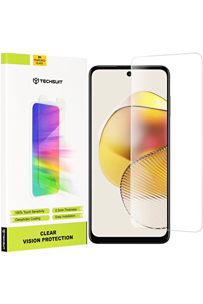 Techsuit Protector de ecran pentru Motorola Moto G73 - Sticlă Clear Vision - ...