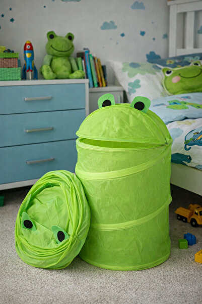 Binbirreyon Детска кошница за играчки с животни Кошница за пране Сгъваема с к...