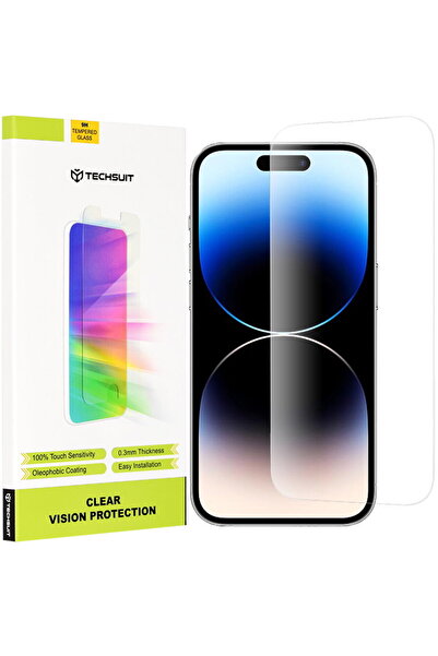 Techsuit Sticlă Clear Vision pentru iPhone 14 Pro - Transparentă