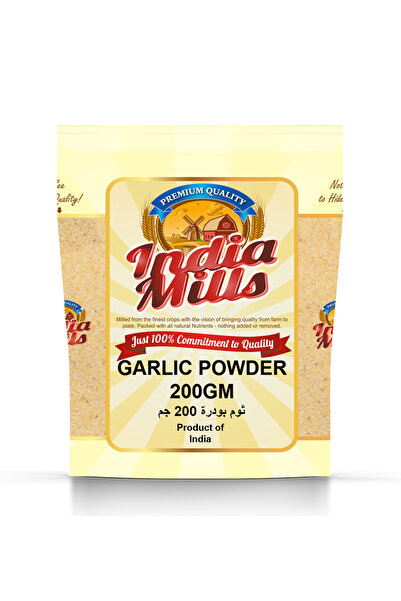 India Mills مسحوق الثوم، 200 غرام