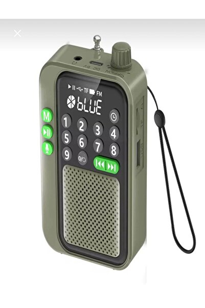 Nivego Bluetooth Şarjlı Radyo USB & Tf Kart Okuyucu Deprem Çantasına Uygun Fm...