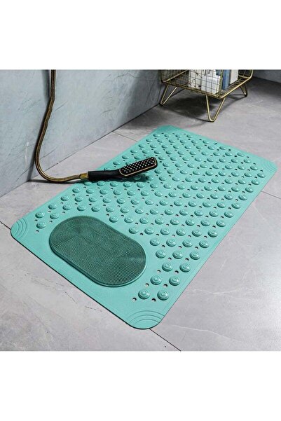 Arabest Square Shower mat with Suction Cups Drain Holes,with Bubbles and Suct...