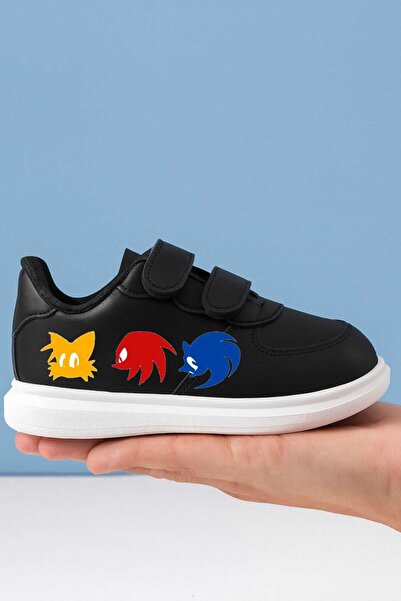 lias desing Cool Boy Hero Print Pantofi sport cu bandă pentru băieți