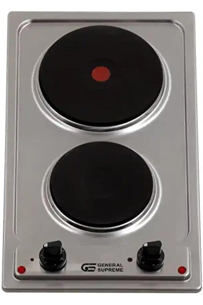 Generic General Supreme Built-In Stainless Steel 2 Eye Electric Hobs with Tem...