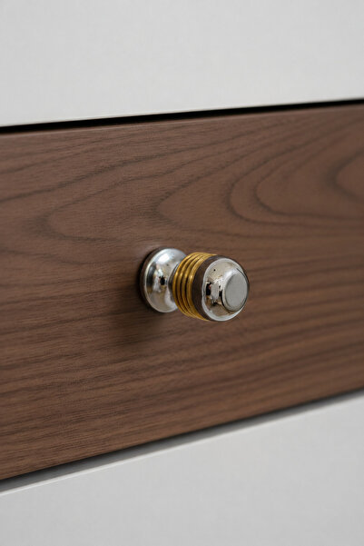 BERFİNO 5-Piece Brass Drawer & Cabinet Knobs – Stylish and Durable (Set of 5)