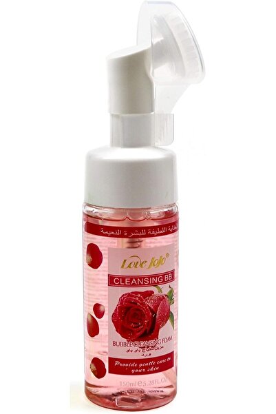 LOVE JOJO RDL BUBBLE CLEANSING FOAM WITH BRUSH ROSE