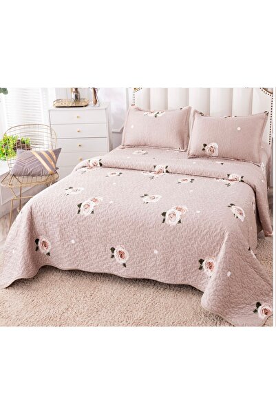 Truva Home Cotton and Linen Bedspread with Pillowcases - Elegant 3-Piece Set,...