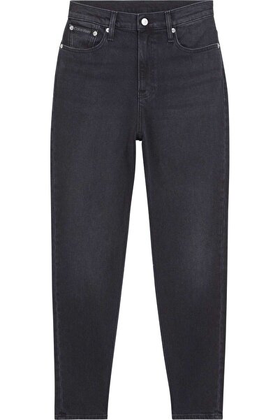 Calvin Klein MOM JEAN, 1BY Siyah Kadın Jean Pantolon