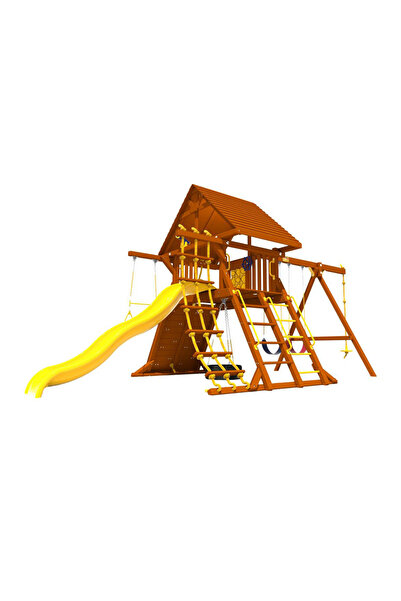 Bonfino Adventure Play Wooden Outdoor Playset for Kids, Engaging Activity, Fu...