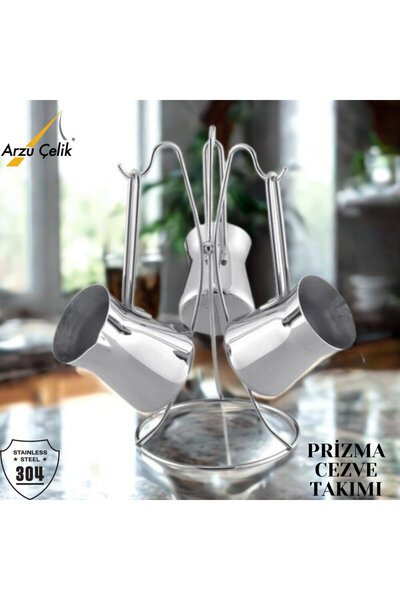 Arzu Çelik Prizma Coffee Pot Set