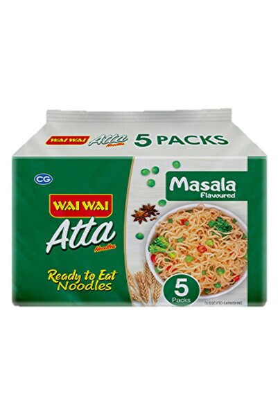 WAİ WAİ Atta Noodles - Ready To Eat, Instant, Veg Masala Flavor 75 grams Pack...