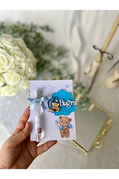 JUST DREAM Hoş Geldin Bebek, Doğum Günü Hediyeliği (Tasarım Kart, Sprey Kolon...